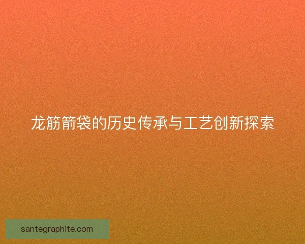 龙筋箭袋的历史传承与工艺创新探索
